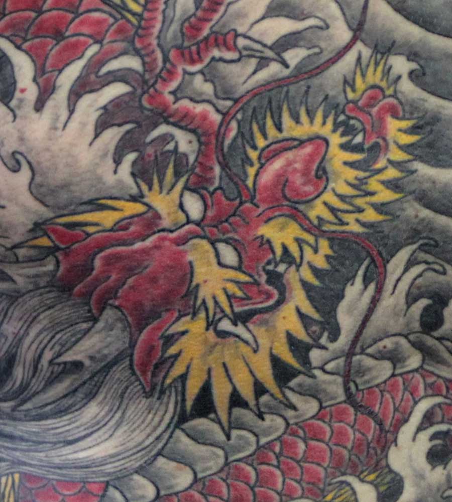 tête du dragon.tattoo.