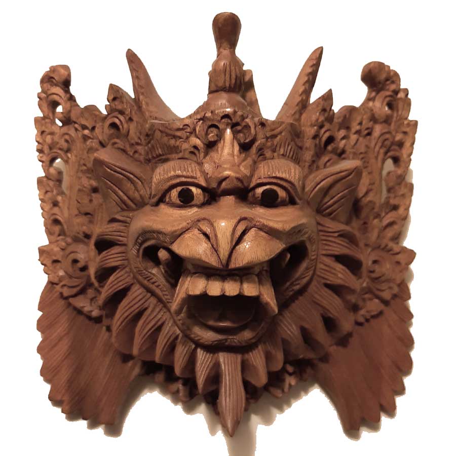 masque Barong bois sculpté