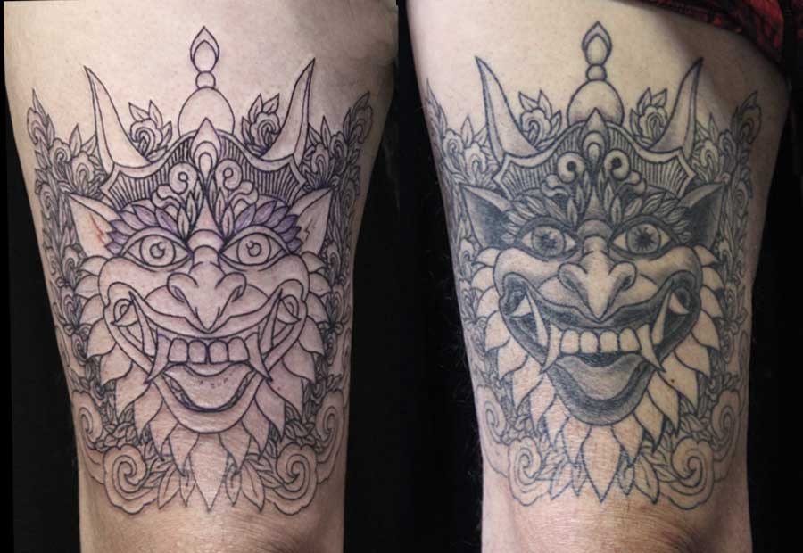 barong. outlines. shading