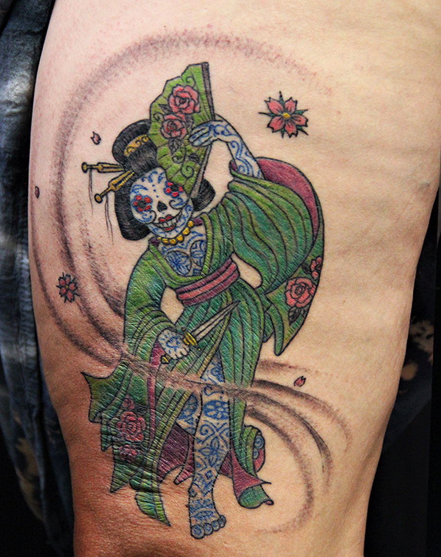 mise en couleur de la kalav-geisha